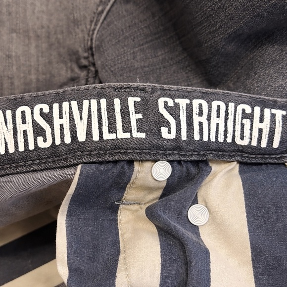 Flag & Anthem Nashville Straight Jeans 36x34 Wilkeson Wash Gray - Picture 6 of 6